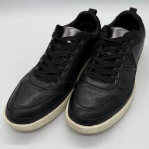 Vionic Black Leather Sneakers Women's Size 10 Comfort Orthotic Lace Up Shoes